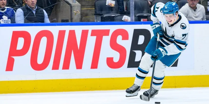 PointsBet advertising displayed on rink boards during a hockey game in Toronto
